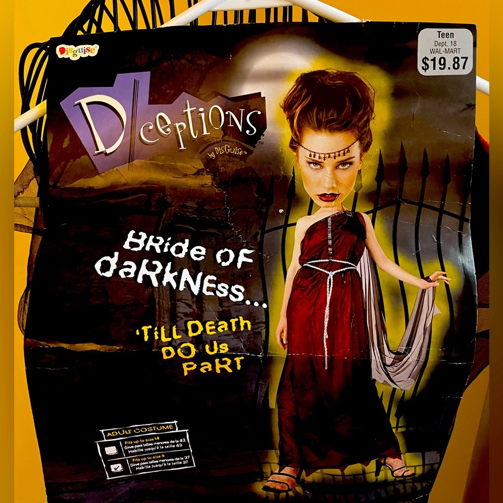 Bride of Darkness women’s Halloween costume size up to 9